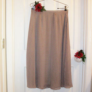 Goodclothes Geometric Print Midi Skirt Fully Lined